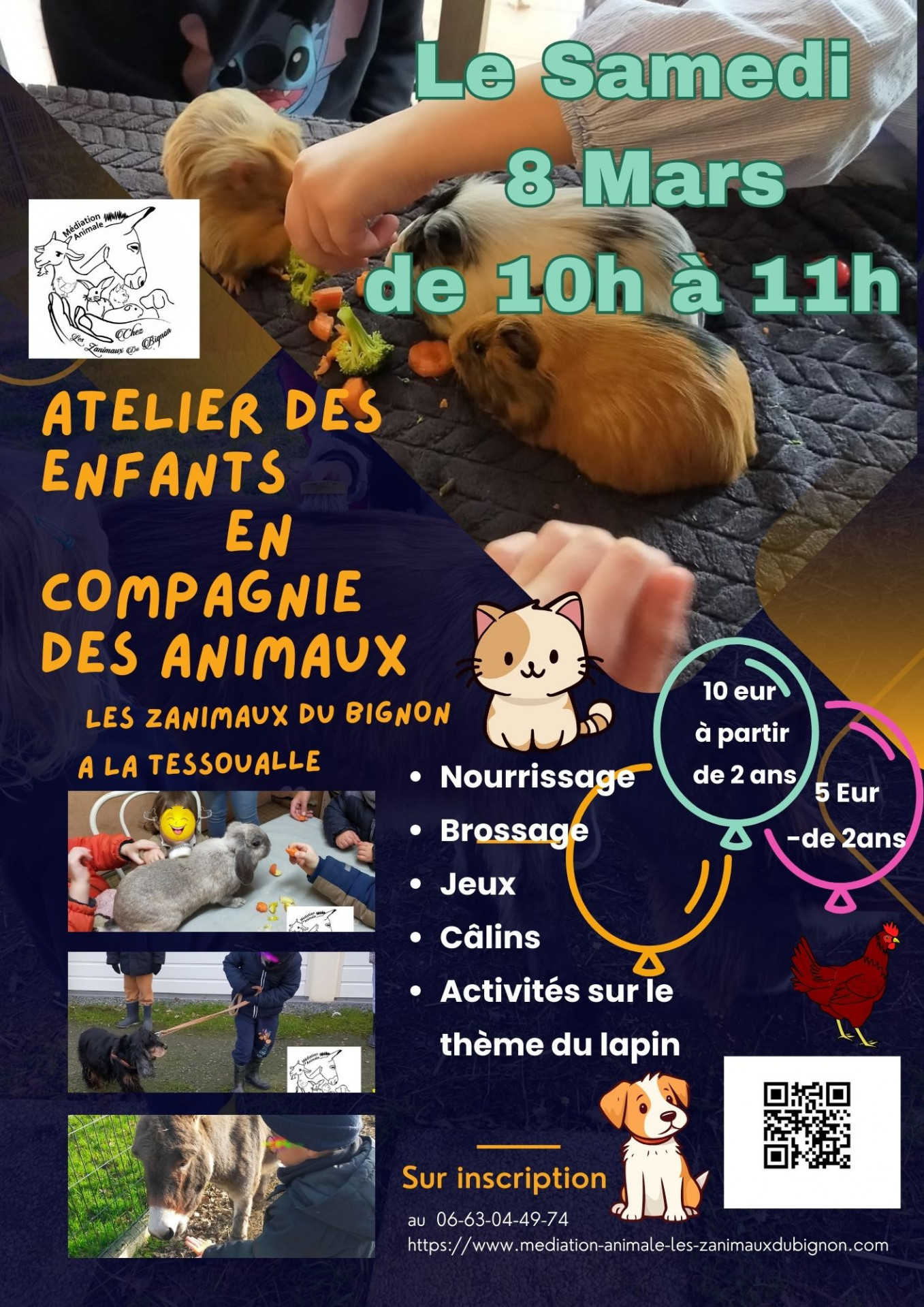 Atelier enfant les Zanimaux du Bignon la tessoualle