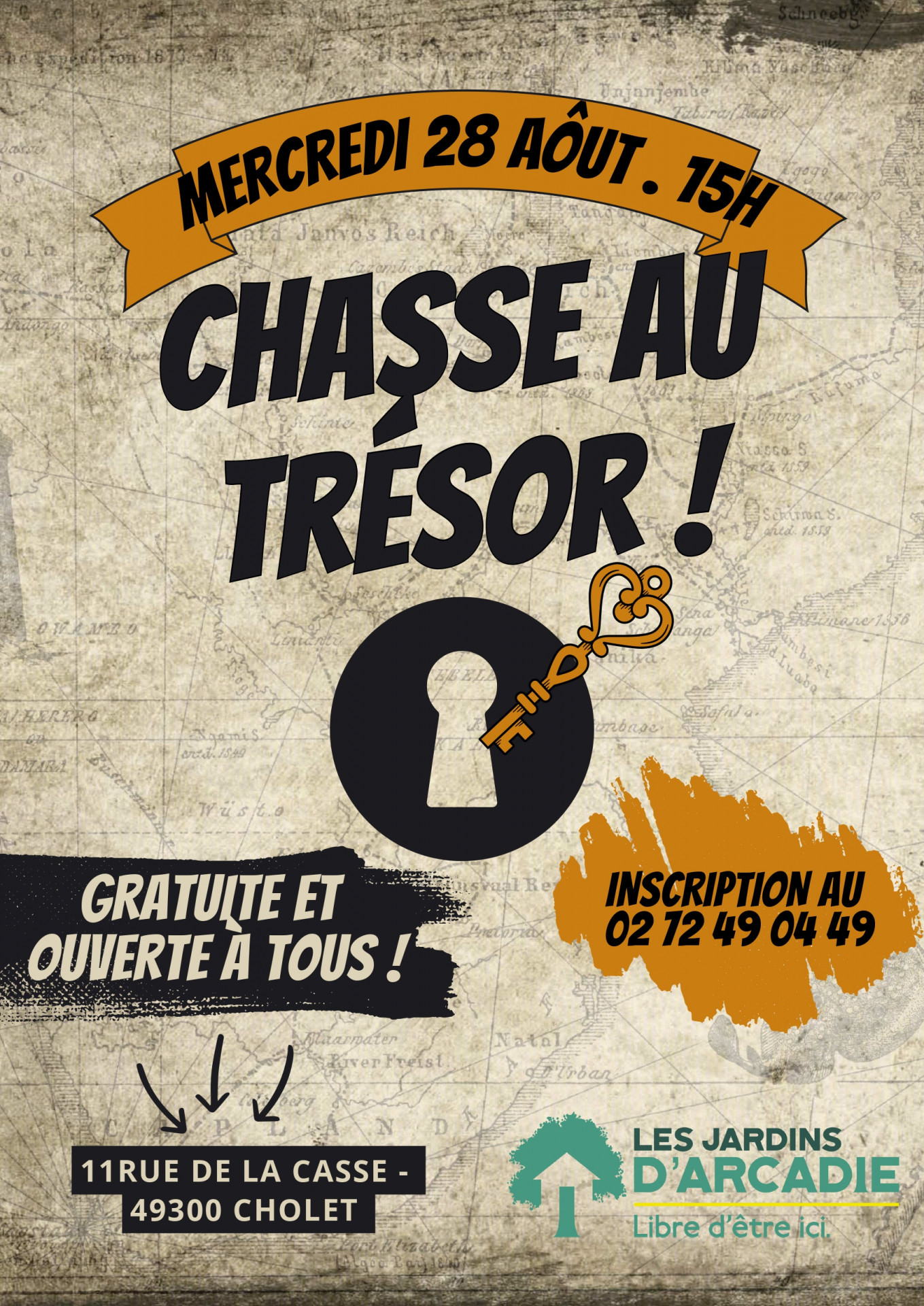 Chasse au trésor jardins d'arcadie cholet