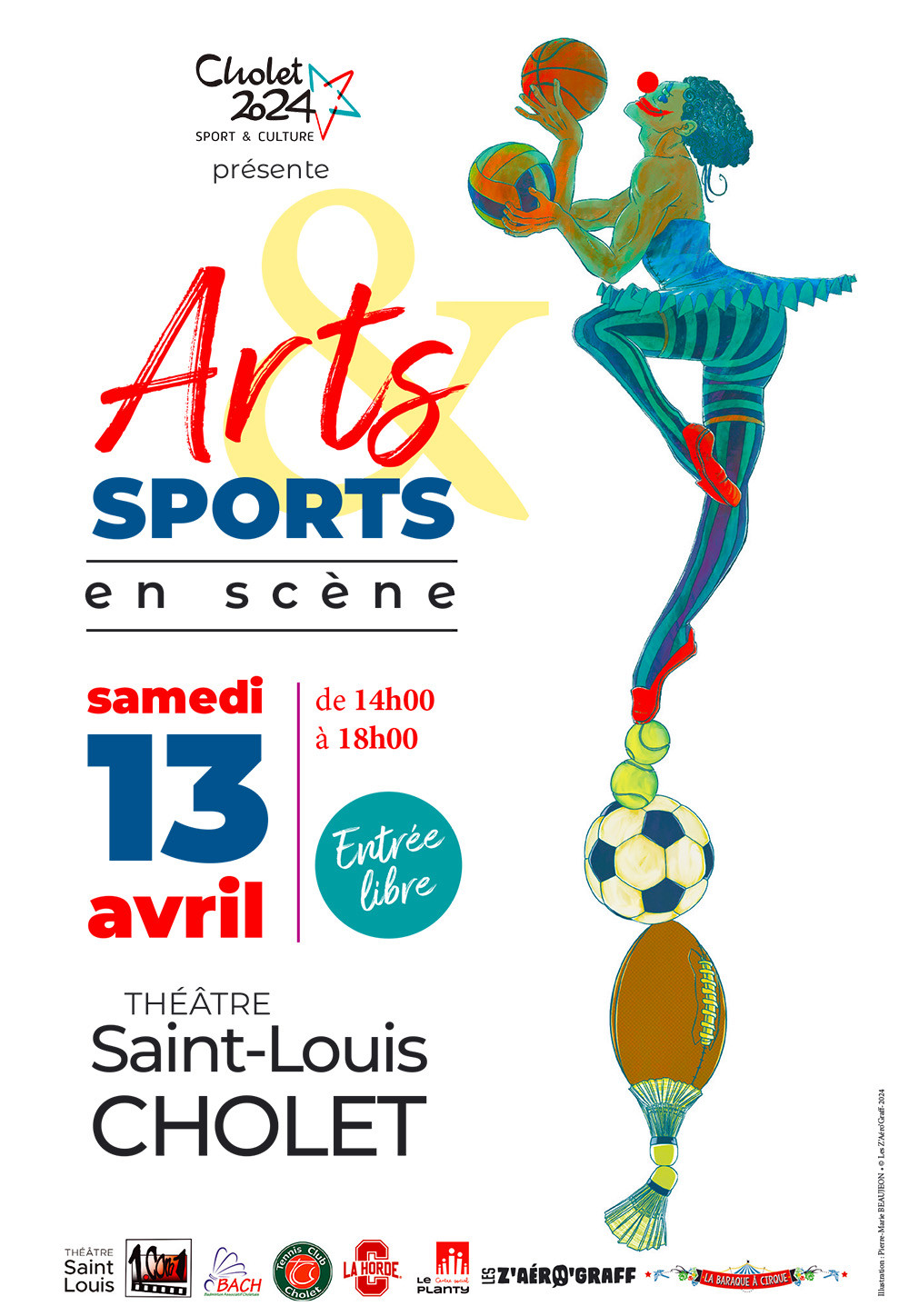Arts sports en scène agenda manifestation théâtre Saint-Louis Cholet