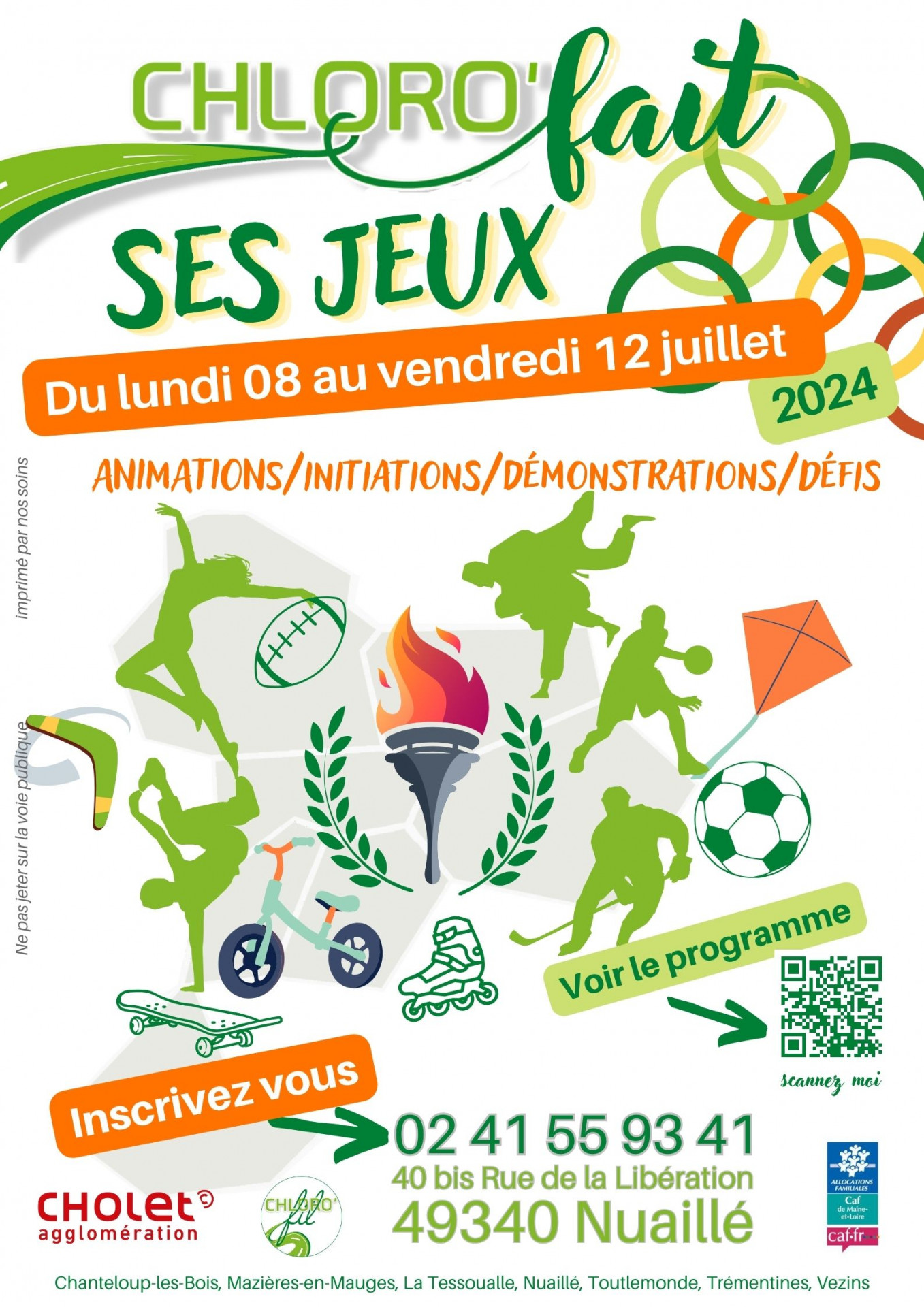 Agenda manifestation Chloro fait ses jeux