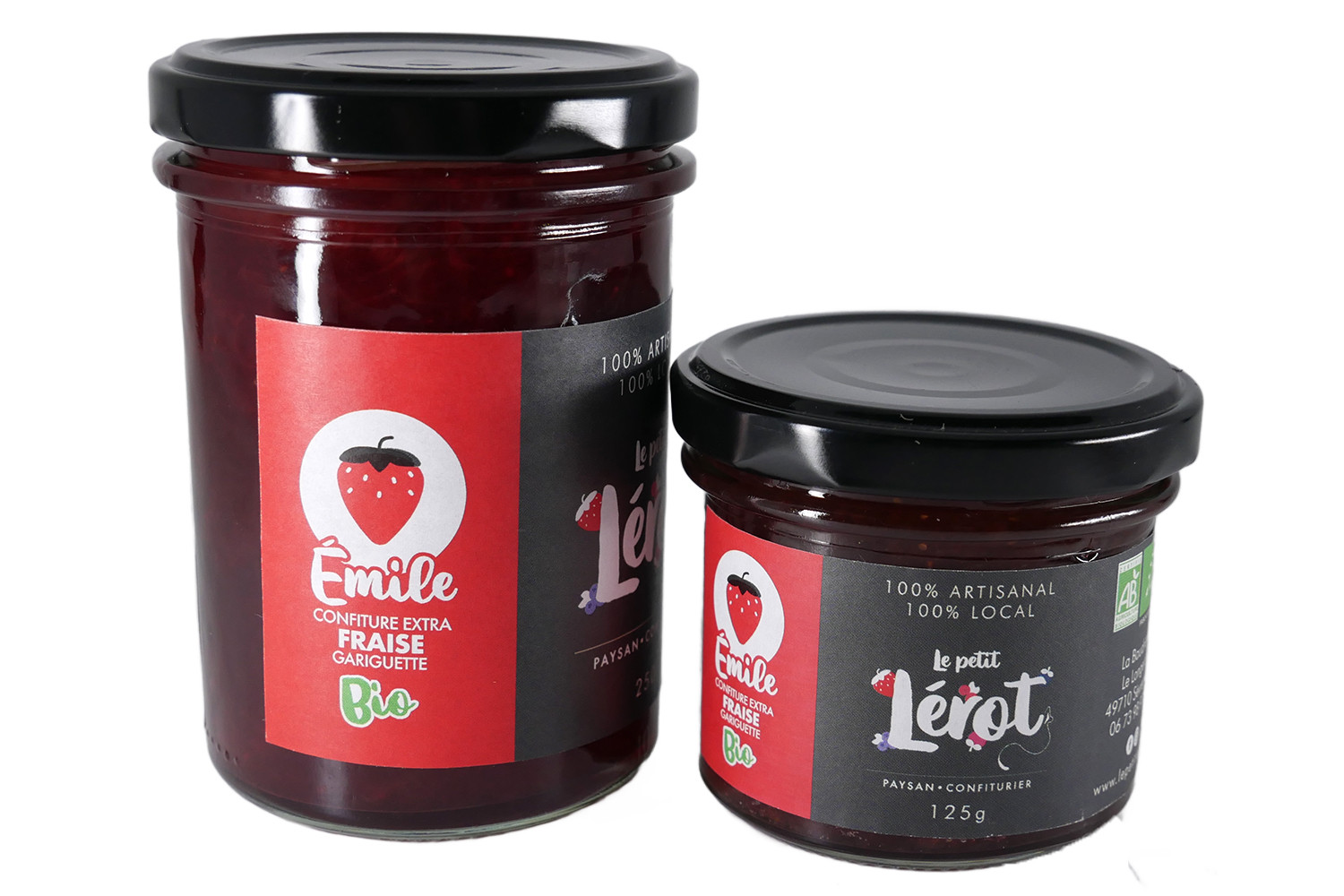 Confiture de Fraise Gariguette - Émile - 250 gr