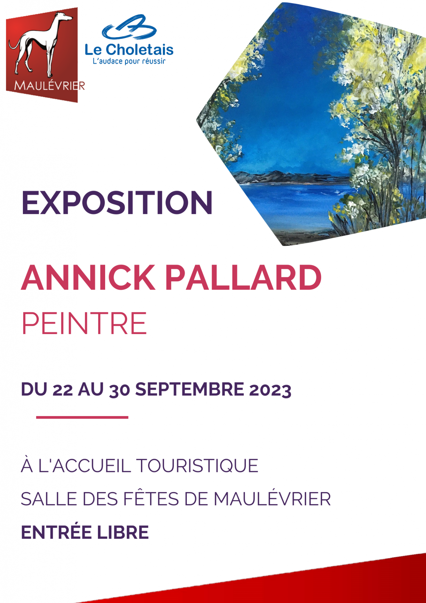 Agenda manifestation Exposition Annick PALLARD