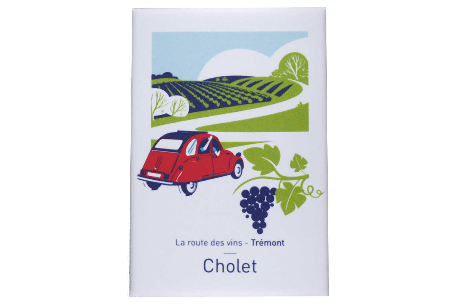 Magnet Illustré - Route des Vins