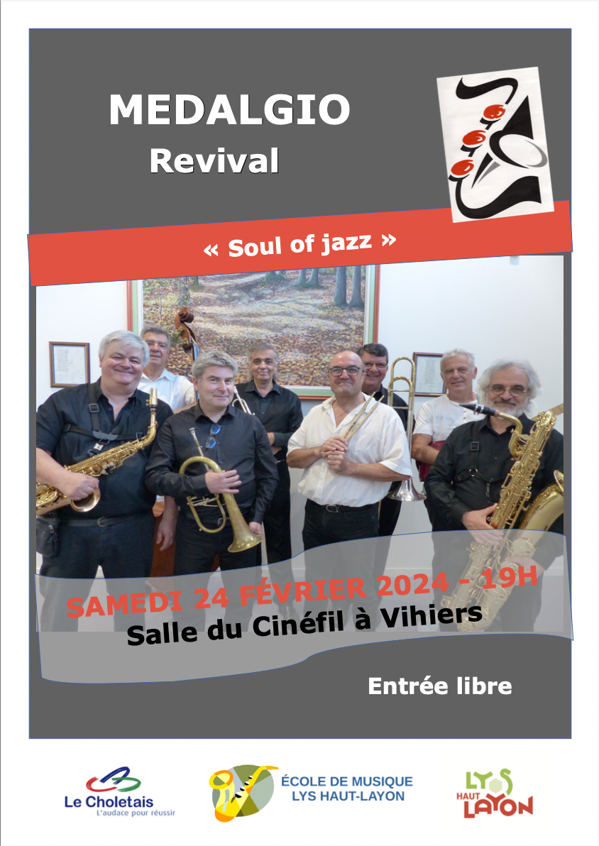 Medalgio Revival Soul of Jazz Cinéfil Vihiers