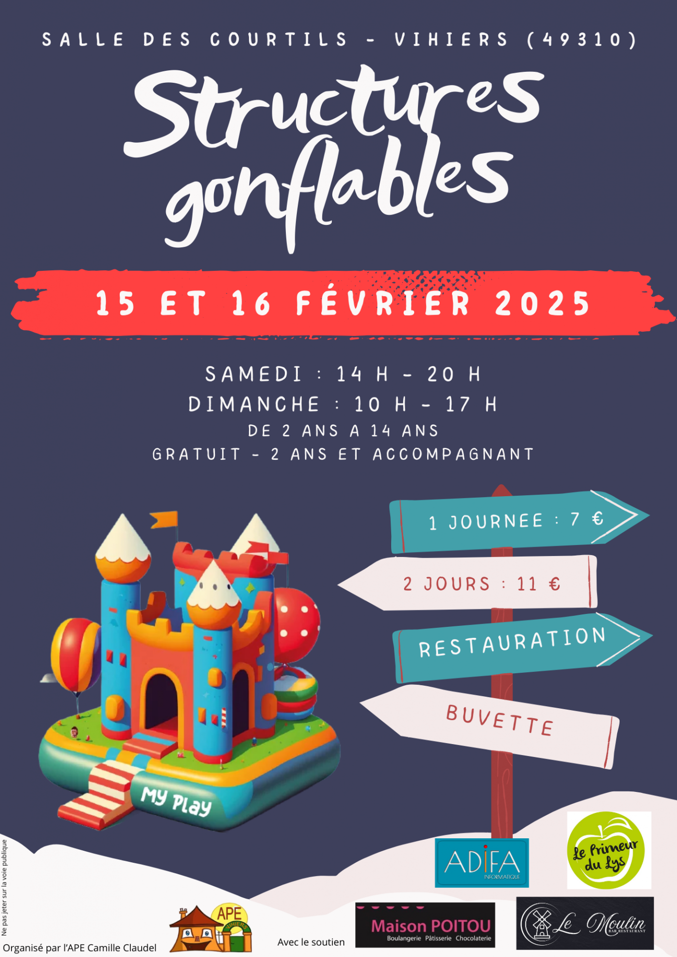 Animation Famille Enfant Structures Gonflables