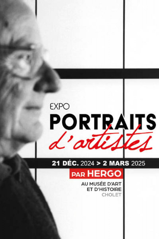 exposition portraits d'artistes par Hergo Cholet