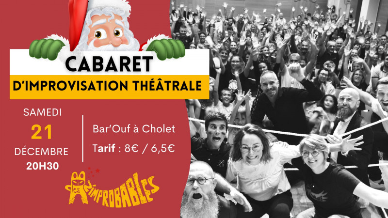 Agenda manifestation Cabaret Les Z'Improbables Bar'Ouf Cholet