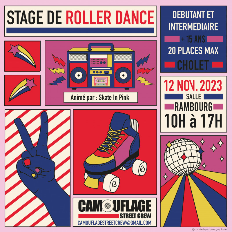 Stage roller dance avec Skate in pink